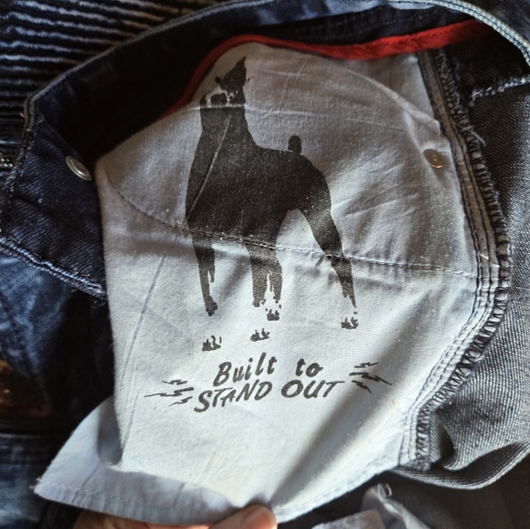 HOST PICK๐๐MAKOBI MK never worn distressed designer mens jeans ๐ sz36x34 - Picture 13 of 13